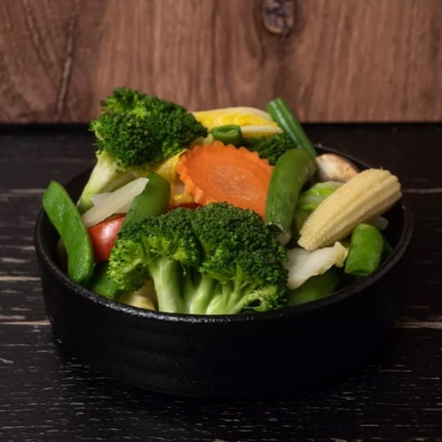 Steamed Veggies.