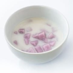 Taro Pearls in Coconut Cream.