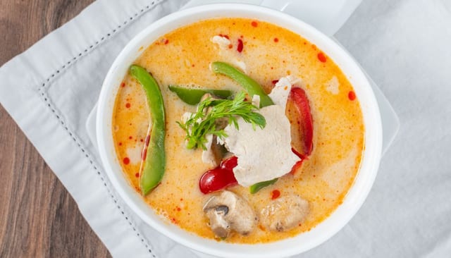 Tom Kha Kai (Coconut Soup).
