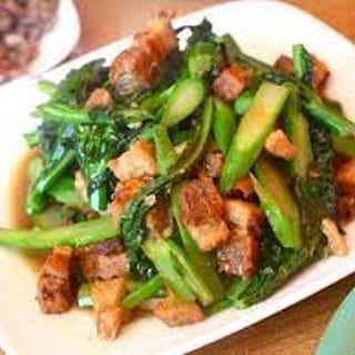 Crispy Pork with Chinese Broccoli