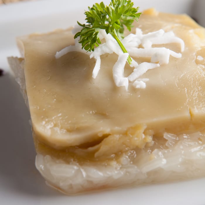 Sticky Rice with Thai Custard.