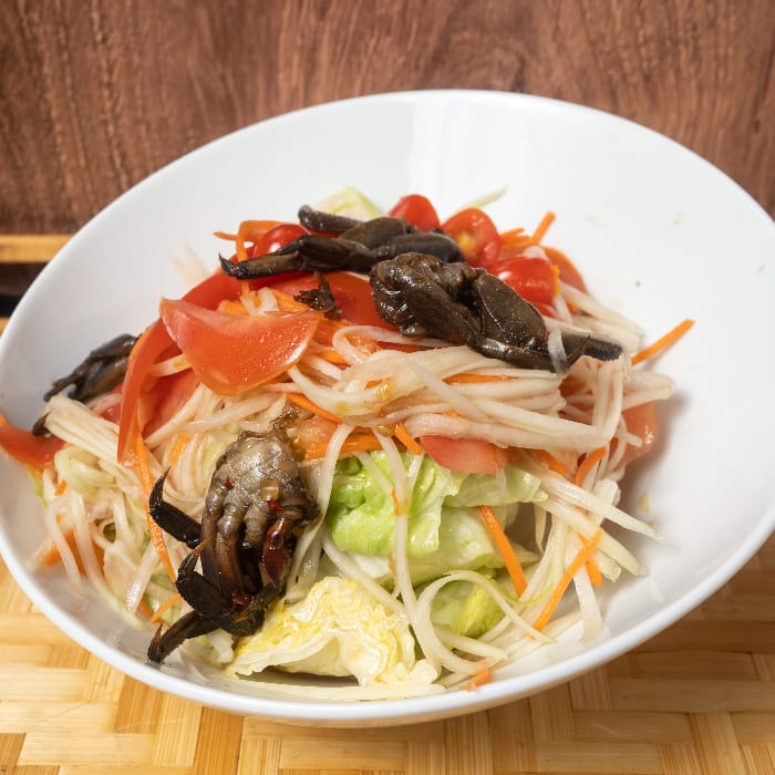 Lao Style Som Tum (Papaya Salad).